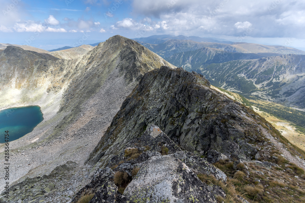 Landscape from Musala peak, Rila mountain, Bulgaria Landscape from Musala peak, Rila mountain, Bulgaria