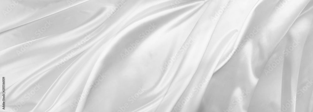 Fototapeta premium White silk fabric lines