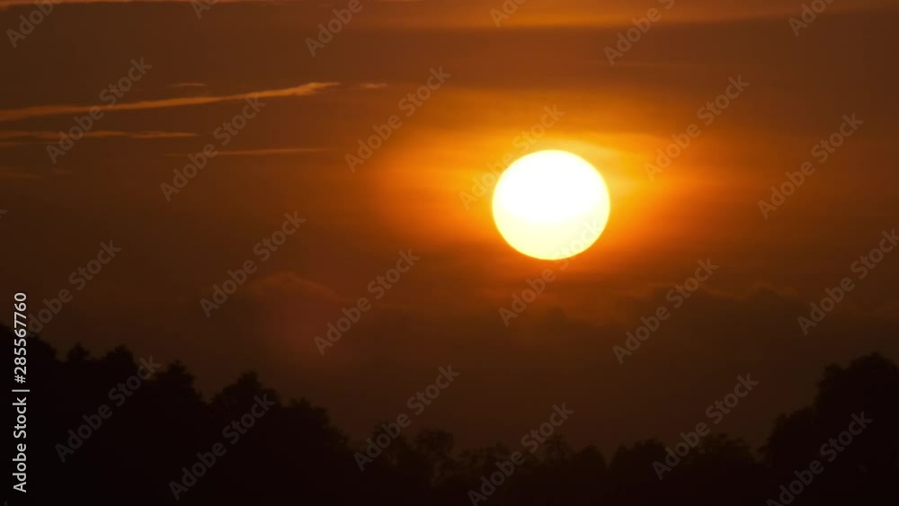 Time lapse of sunrise over Johor Malaysia with beautifull atmosphere Time lapse of sunrise over Johor Malaysia with beautifull atmosphere