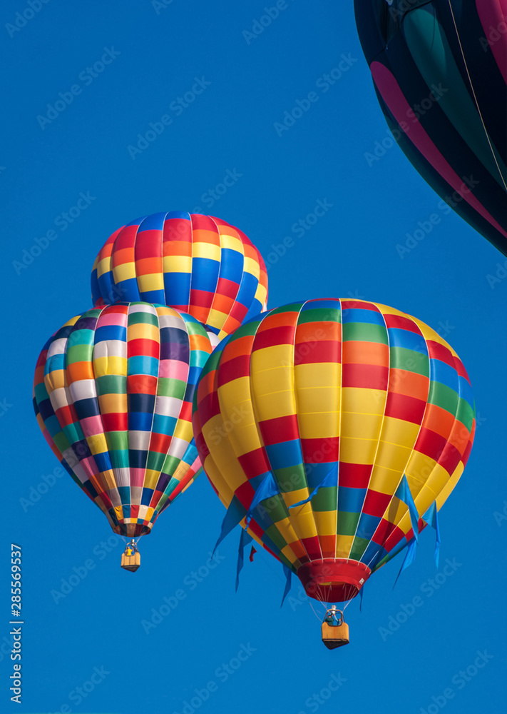 Fototapeta premium Hot air balloon festival internacional del globo leon guanajuato gto globos aerostaticos colores colors