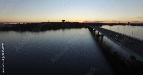 Wallpaper Mural Drone footage of bridge in Helsinki, Finland Torontodigital.ca