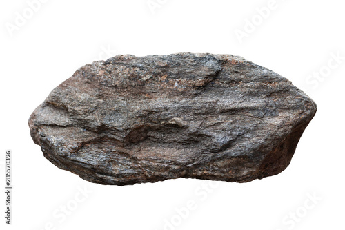 Schist rock isolated on white background included clipping path. photo