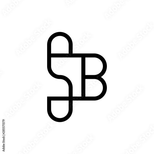 SB letter logo design vector