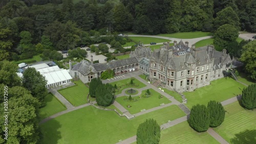 Aerial view of Castle Leslie is located north-east of Monaghan town in County Monaghan, Ireland. photo