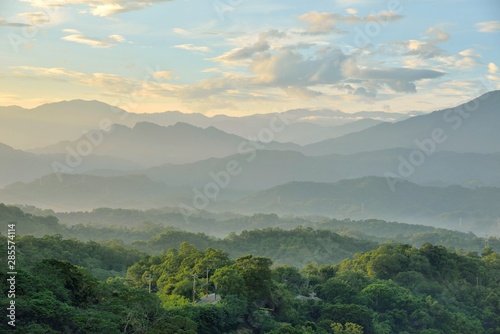 Mountain landscape-Mountain View Resort in the Sanfeng Road, Baoshan Township,Taiwan. © chienmuhou
