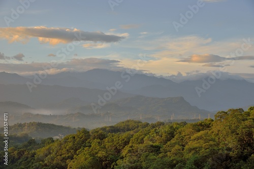 Mountain landscape-Mountain View Resort in the Sanfeng Road, Baoshan Township,Taiwan. photo