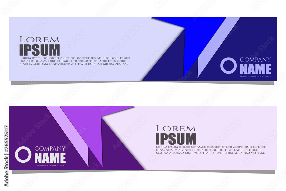 Obraz premium collection of modern abstract banners. Modern design templates for web, landing pages, backgrounds, vector elements