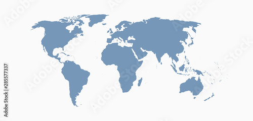 World map vector template, worldwide info graphic photo
