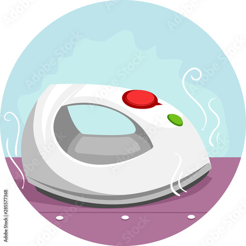 Household Chores Ironing Illustration