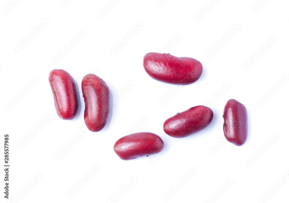 Red bean isolated on white background