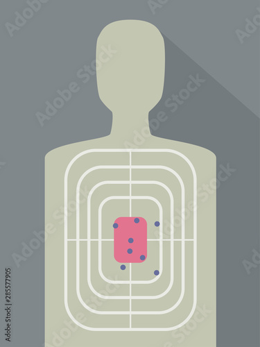 Target Shooting Illustration
