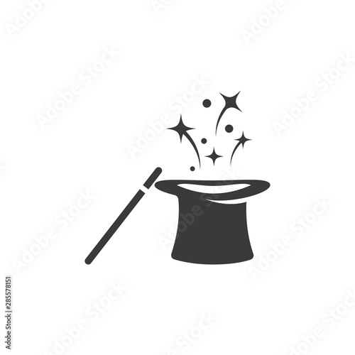Wand Magic hat icon
