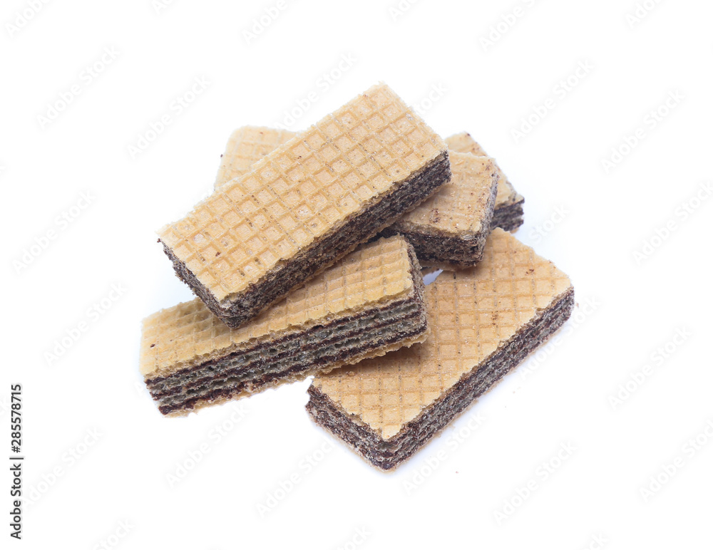 Wafers stick isolated on white background Wafers stick isolated on white background
