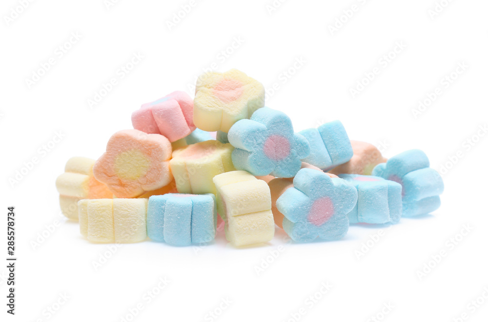 Marshmallows isolated on white background Marshmallows isolated on white background