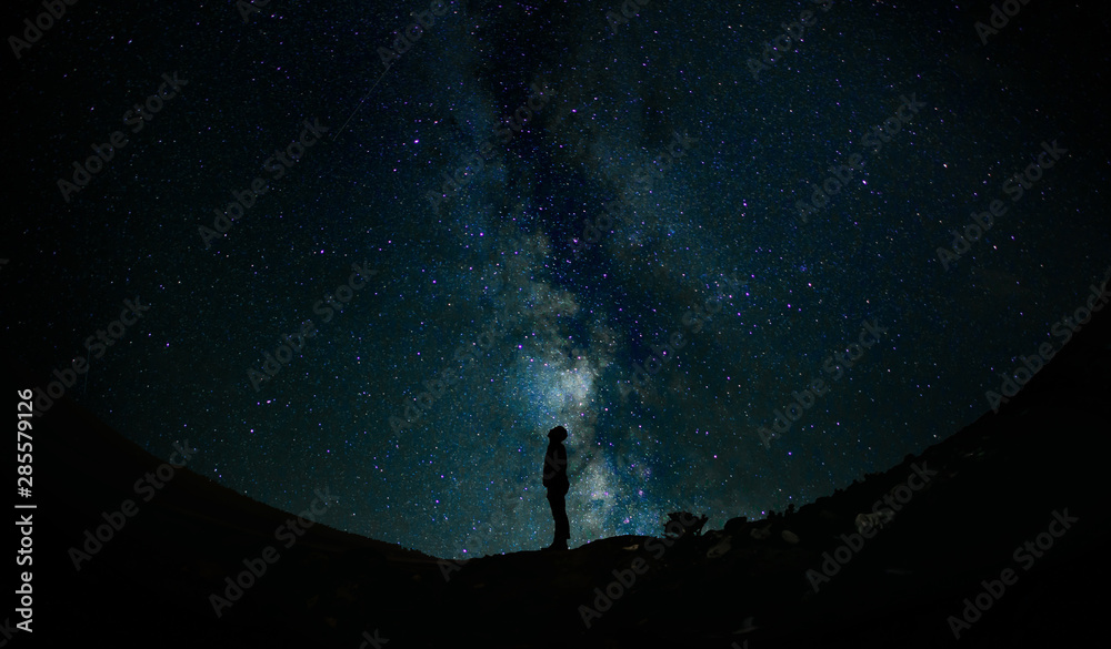 Fototapeta premium Dark sky with stars