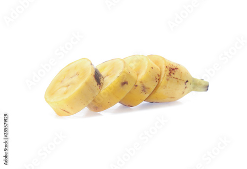 Banana isolated on the white background