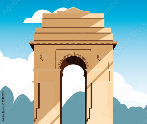 india independence day flat design
