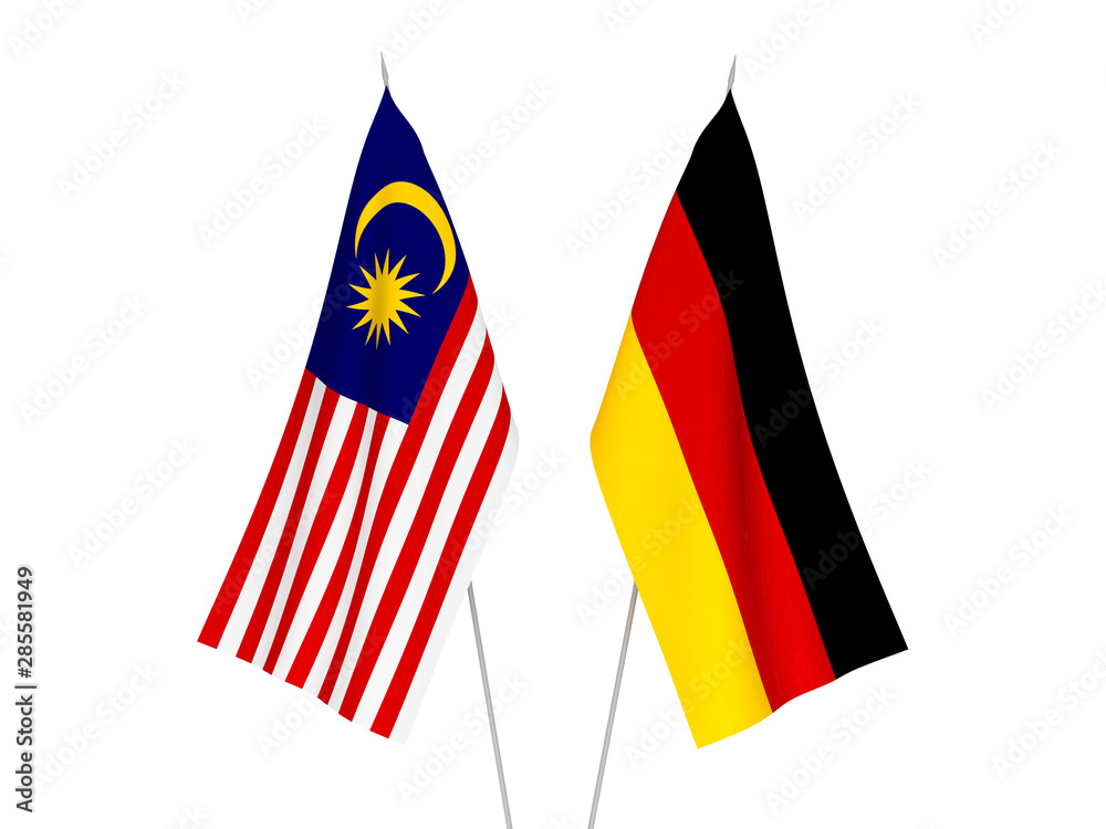 Germany and Malaysia flags