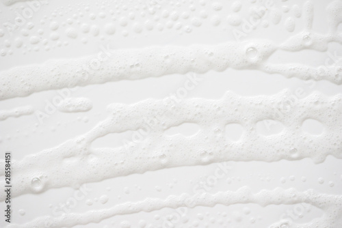 Billede på lærred Abstract background white soapy foam texture