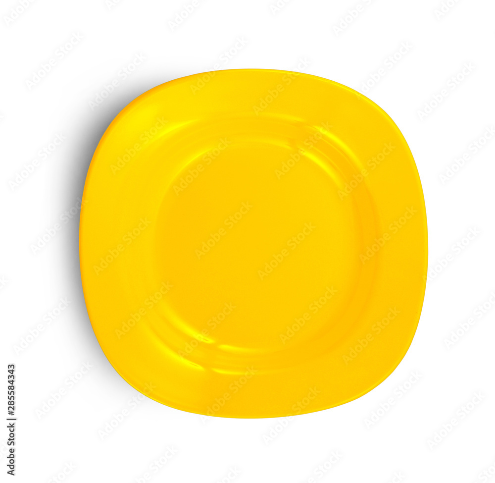 empty plate isolated on white background empty plate isolated on white background