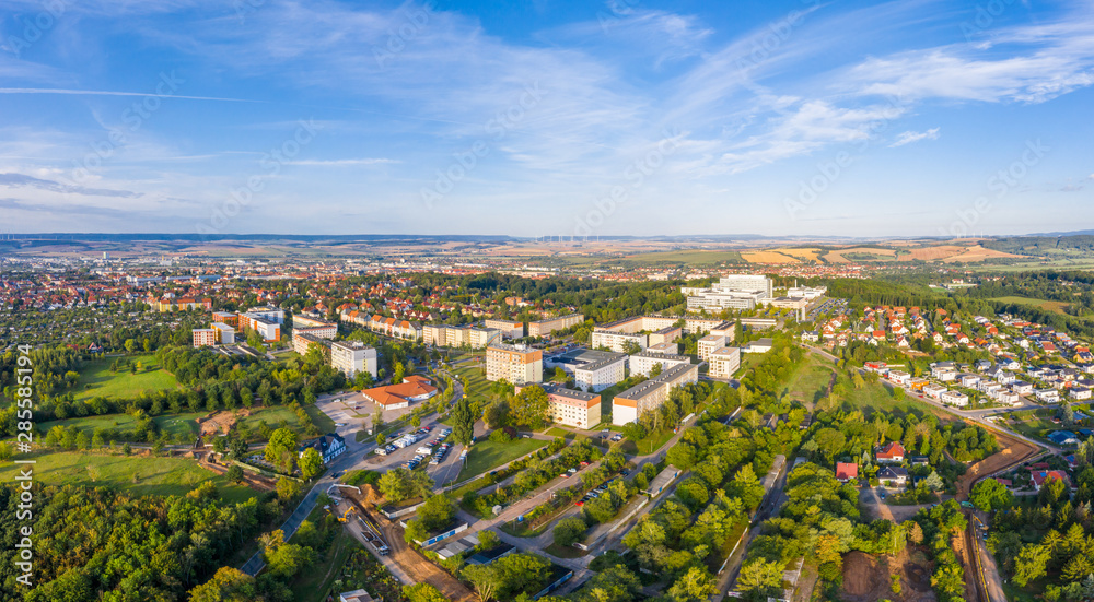 Obraz premium Luftbild Nordhausen im Harz