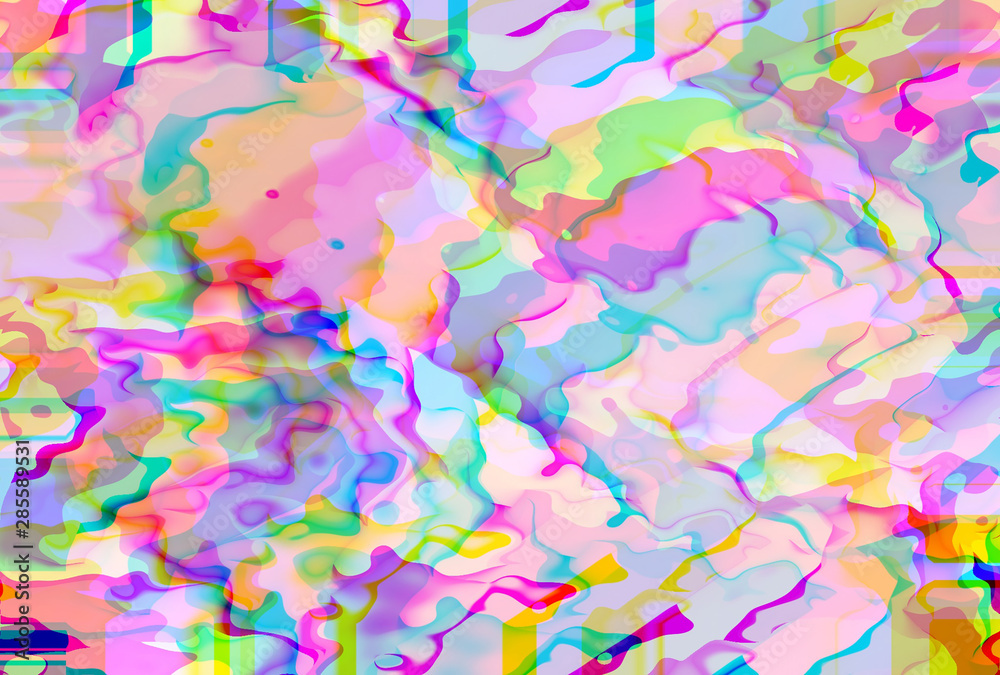 Abstract background with vibratn colorful ripple and color shift