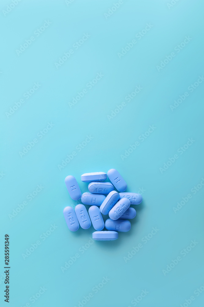 Open bottle of prescription PrEP Pills for Pre-Exposure Prophylaxis to help protect people from HIV.