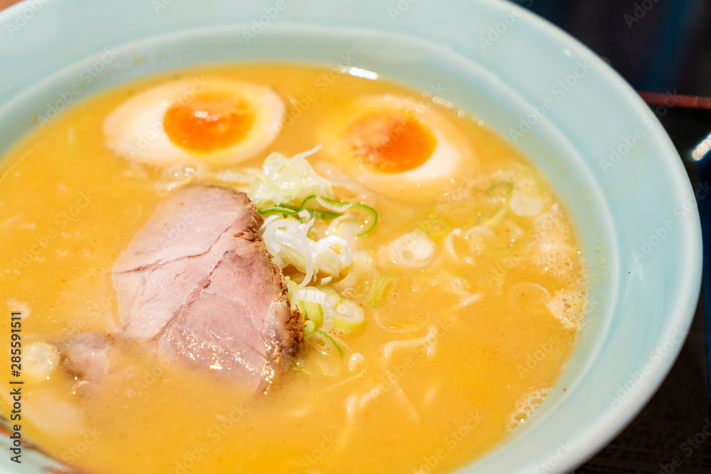 miso ramen noodles with pork and egg miso ramen noodles with pork and egg