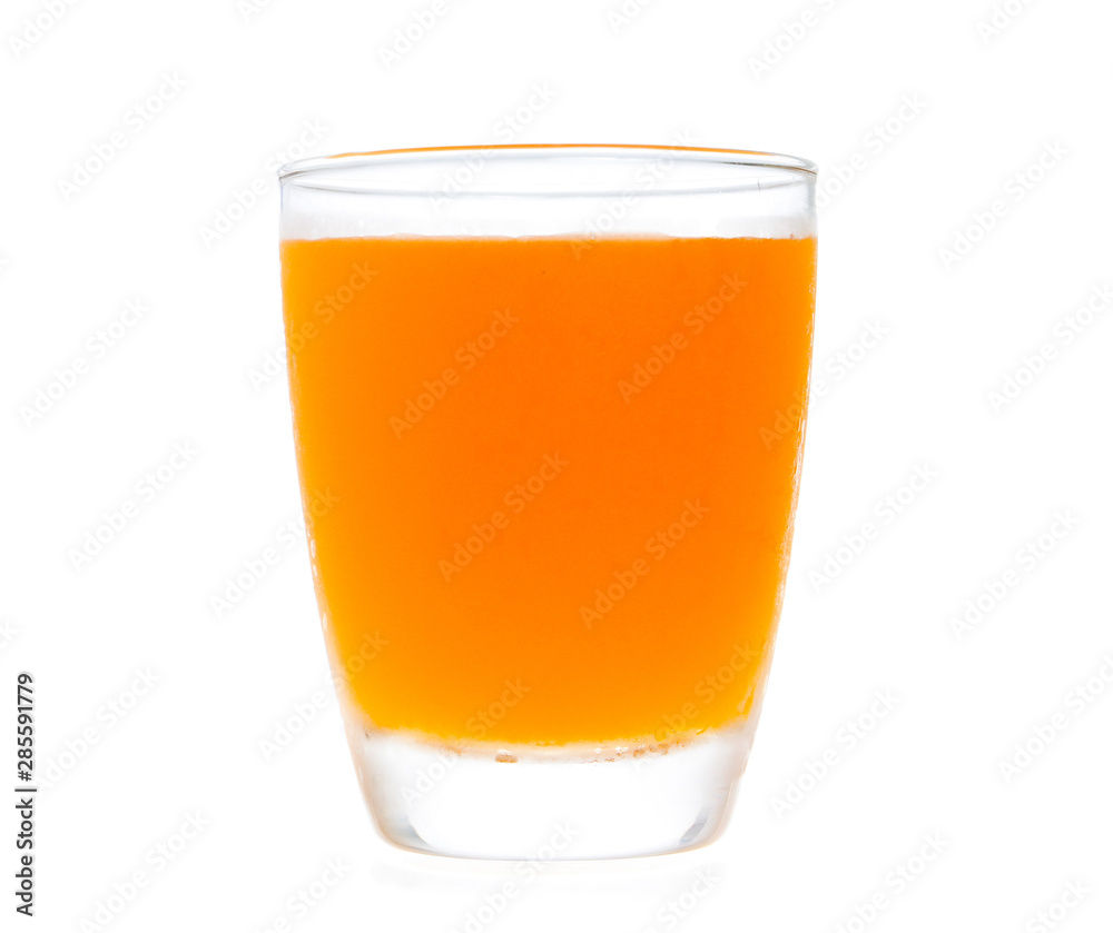 Full glass of orange juice isolated on white background Full glass of orange juice isolated on white background