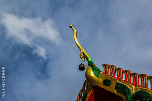 Lahan Temple, Bang Bua Thong, with the main Buddha image in the chapel is the Sukhothai Art Buddha image.