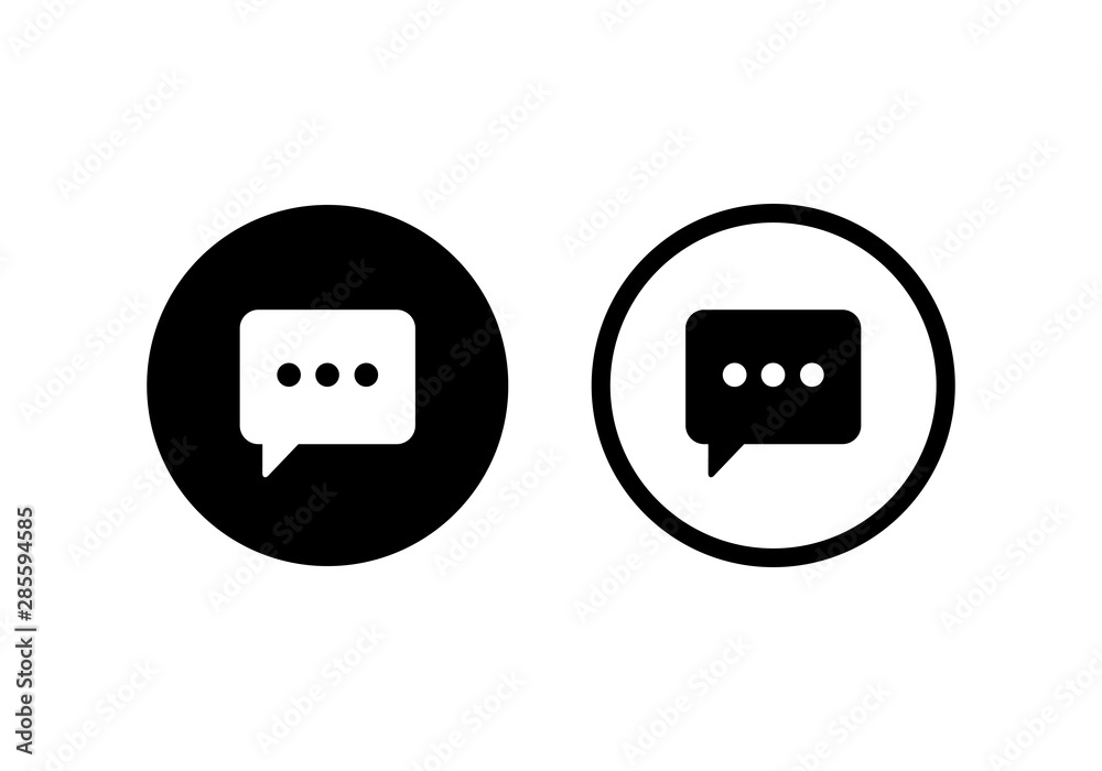 Chat icon vector Chat icon vector