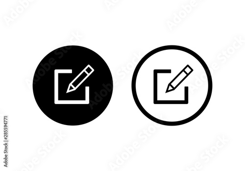 Edit icon, Pencil icon, sign up Icon vector. symbol for web site Computer and mobile.