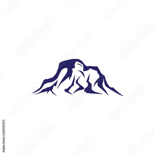 Mountain logo template vector icon