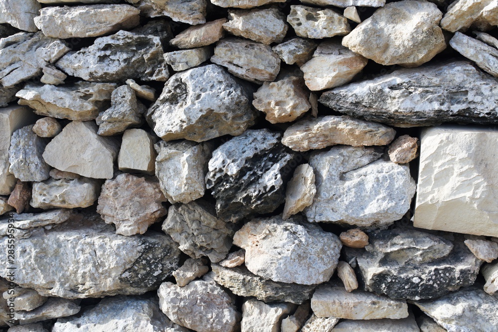 Abstract illustration of a stone wall on the island of Malta.
