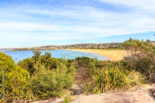 View over Curl Curl beach 