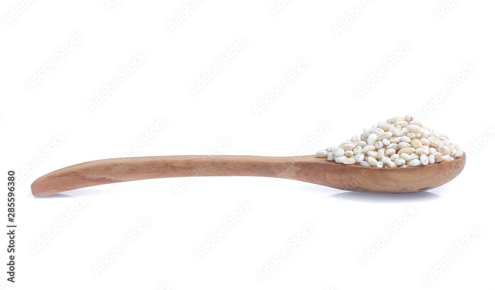 Barley grain isolated on white background Barley grain isolated on white background
