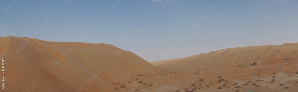 Panorama der arabischen Sandwüste Panorama der arabischen Sandwüste