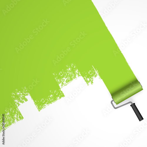 paint roller concept with marking