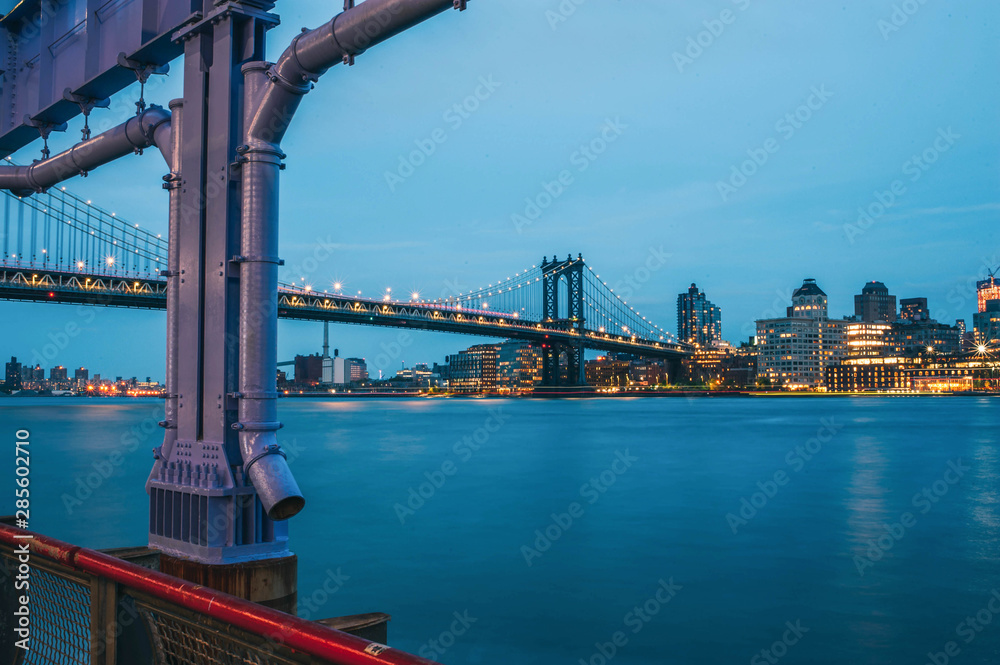 Fototapeta premium Vue New York City Ponts