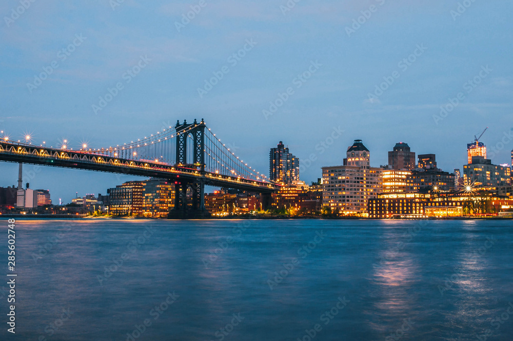 Fototapeta premium Vue New York City Ponts