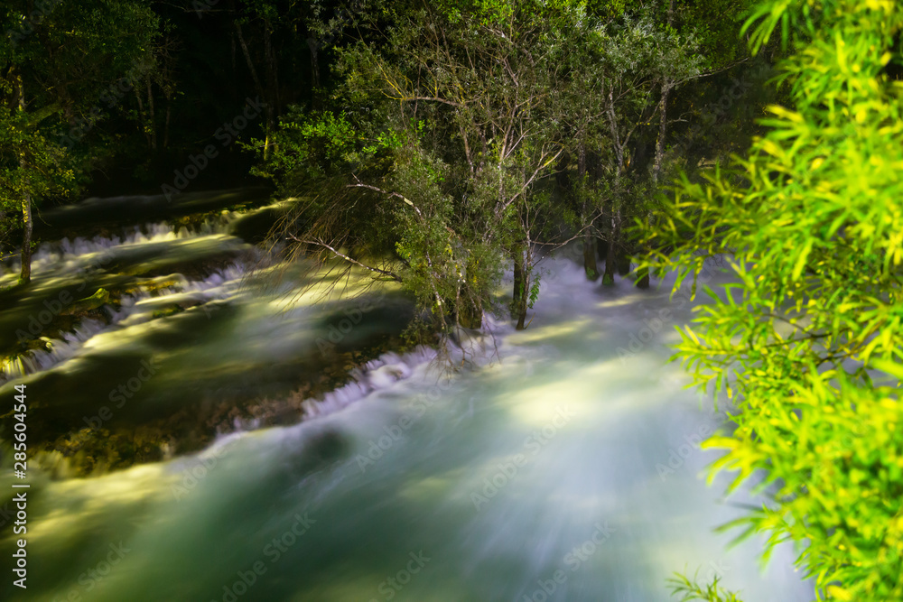 Obraz premium waterfalls in night