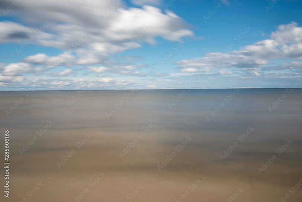 Long Exposure Photograph of the Baltic Sea at a Beach in Latvia