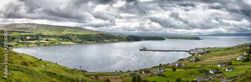 Obraz na plátně Isle of Skye panorama of Uig Bay