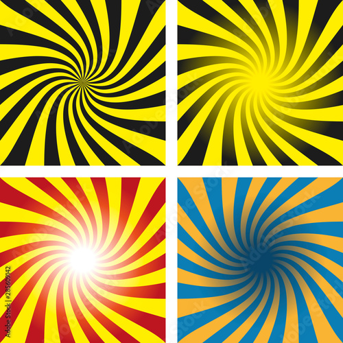 Stripe rays swirl backgroun...