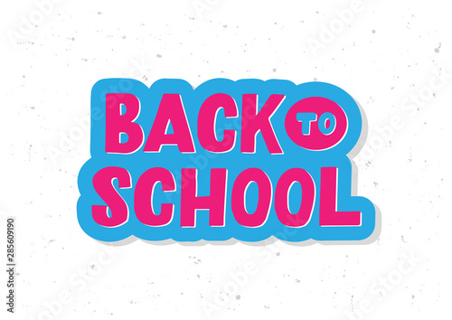 Back to school hand drawn lettering