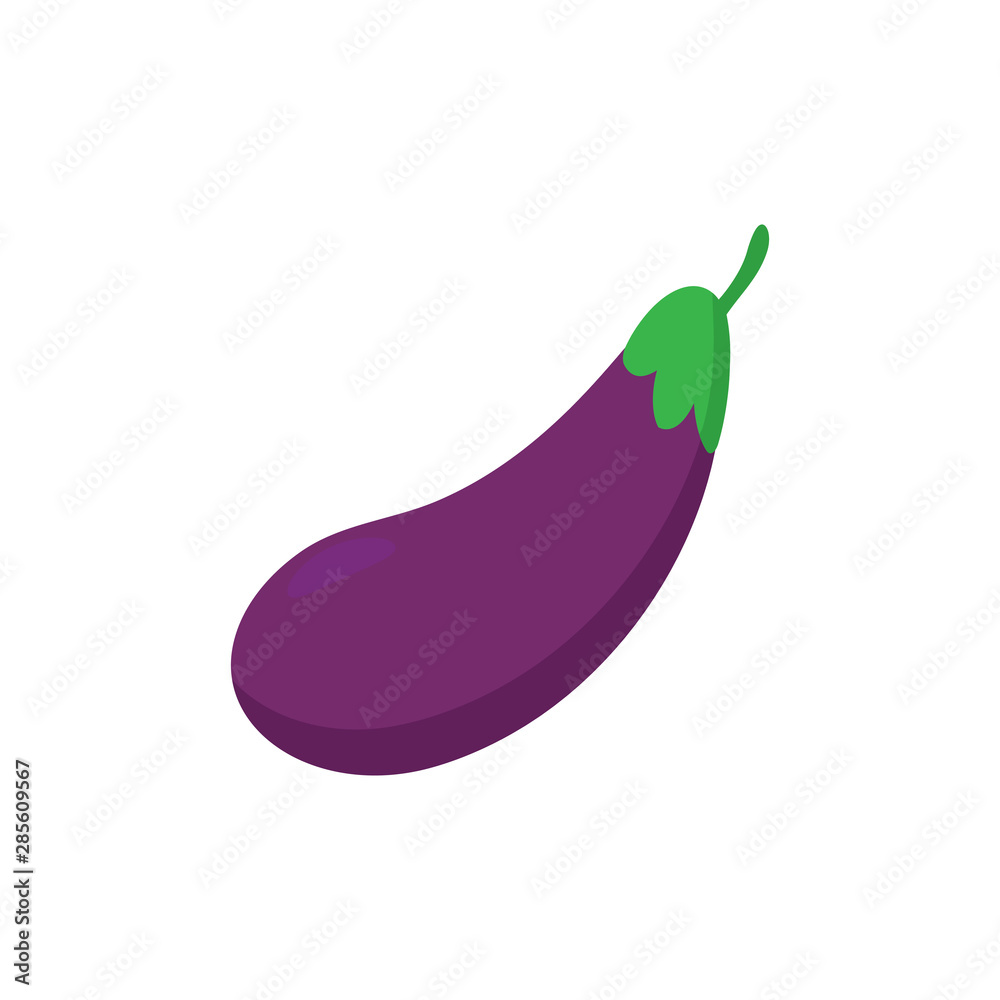 Eggplant logo for design.vector