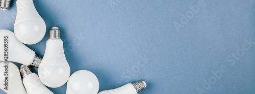 Принти на полотні Energy saving and eco friendly LED light bulbs