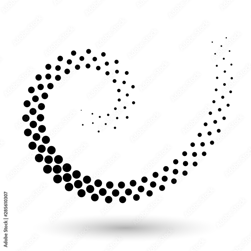 Abstract dotted vector background. Halftone effect. Spiral dotted background or icon Abstract dotted vector background. Halftone effect. Spiral dotted background or icon