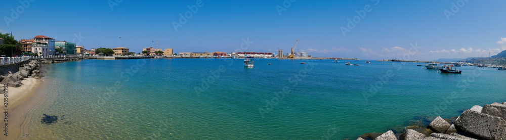 Panoramic view of the port of Vibo Marina in Calabria