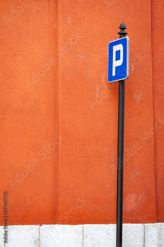 Obraz na płótnie Znak drogowy w salonie
